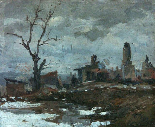 Неменский Б.М. Вязьма. На пепелище. 1943 Неменский Б.М. Вязьма. На пепелище. 1943